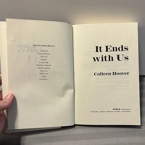It Ends with Us Colleen Hoover Book of the Month BOTM Hardcover Love Stories